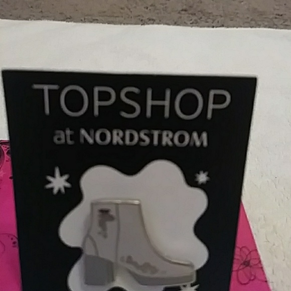 Topshop at Nordstrom Gray Ankle Boot Pin - Picture 2 of 5